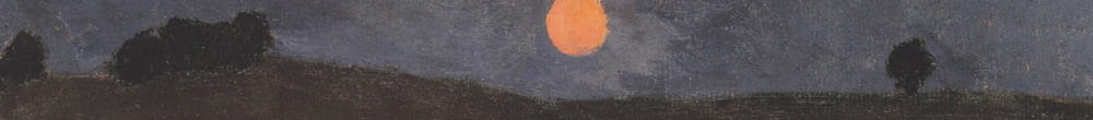 Manzara üzerinde ay (Paula Modersohn Becker)