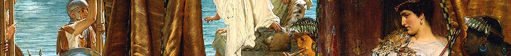 Antonius ve Kleopatra'nın Buluşması (Lawrence Alma Tadema)