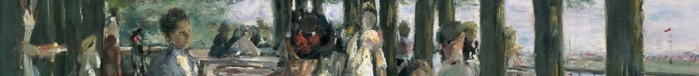 Elbe'deki Nienstedten'deki Restaurant Jacob'daki Teras (Max Liebermann)